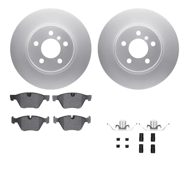 R1 Concepts WDUH1-31233 Carbon Series Brake Rotors W/ 5000 Oep Brake Pads & Hdw